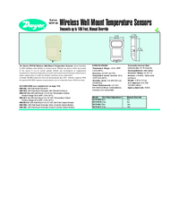 Thumbnail of document Data Sheet - WTP-W Wireless Wall Mount Temperature Sensor